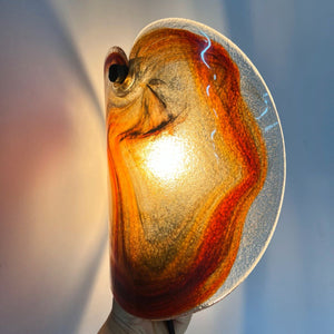 Set: 2x Wandlampe orange Glas von Per Lütken für Holmegaard