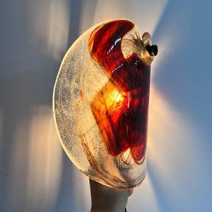 Set: 2x Wandlampe orange Glas von Per Lütken für Holmegaard