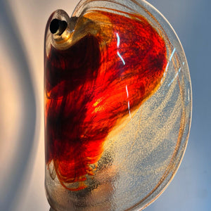 Set: 2x Wandlampe orange Glas von Per Lütken für Holmegaard
