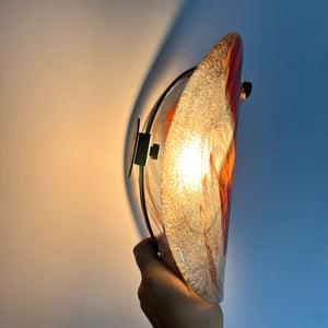 Set: 2x Wandlampe orange Glas von Per Lütken für Holmegaard