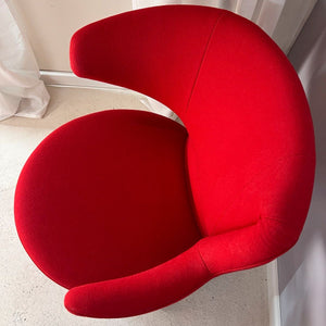 Drehsessel rot von Aki Toshiyuki Kita für Cassina