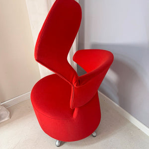 Drehsessel rot von Aki Toshiyuki Kita für Cassina
