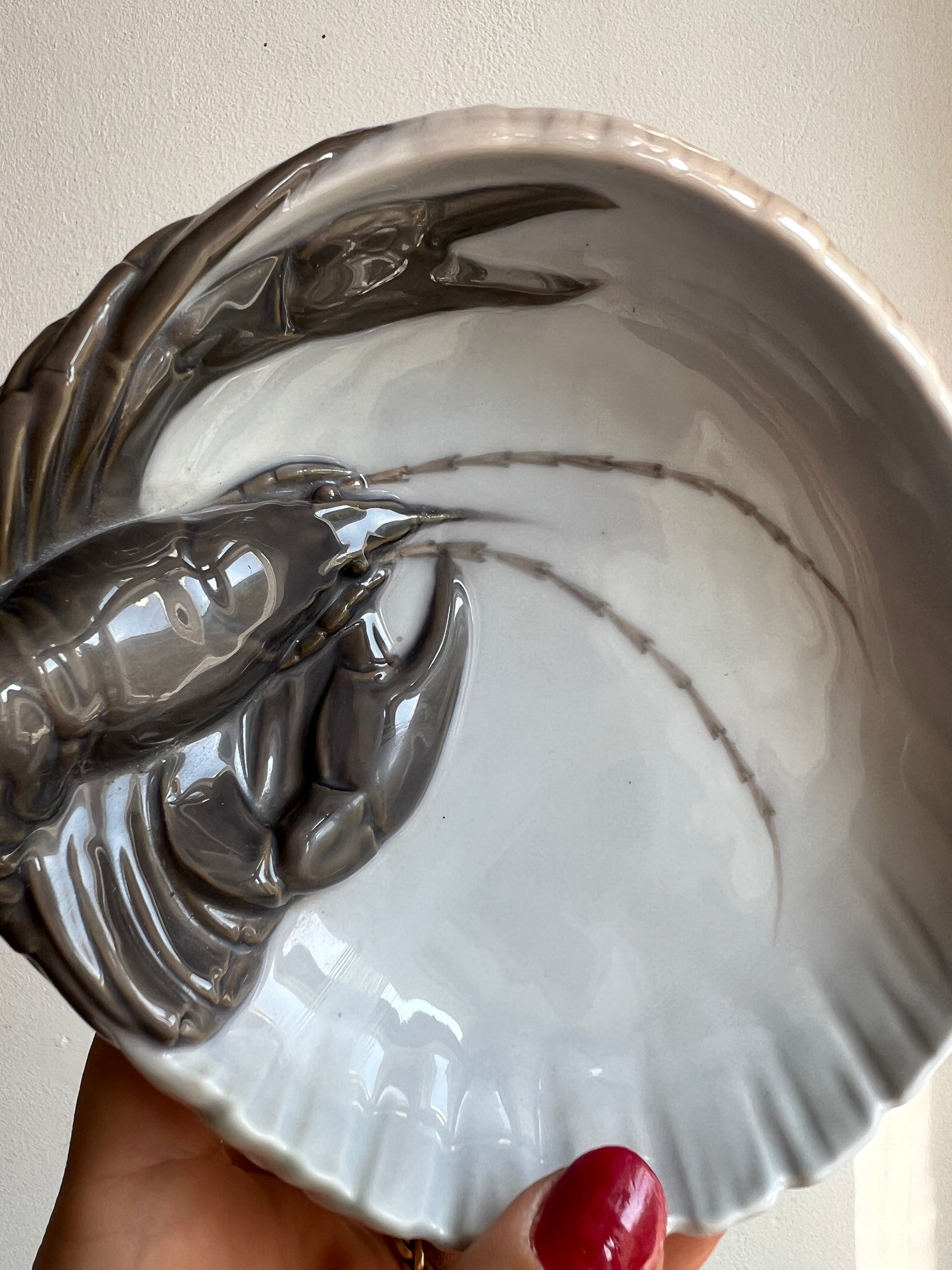 Schale Hummer Typ 3277 ∅ 16,5 cm von Erik Nielsen für Royal Copenhagen