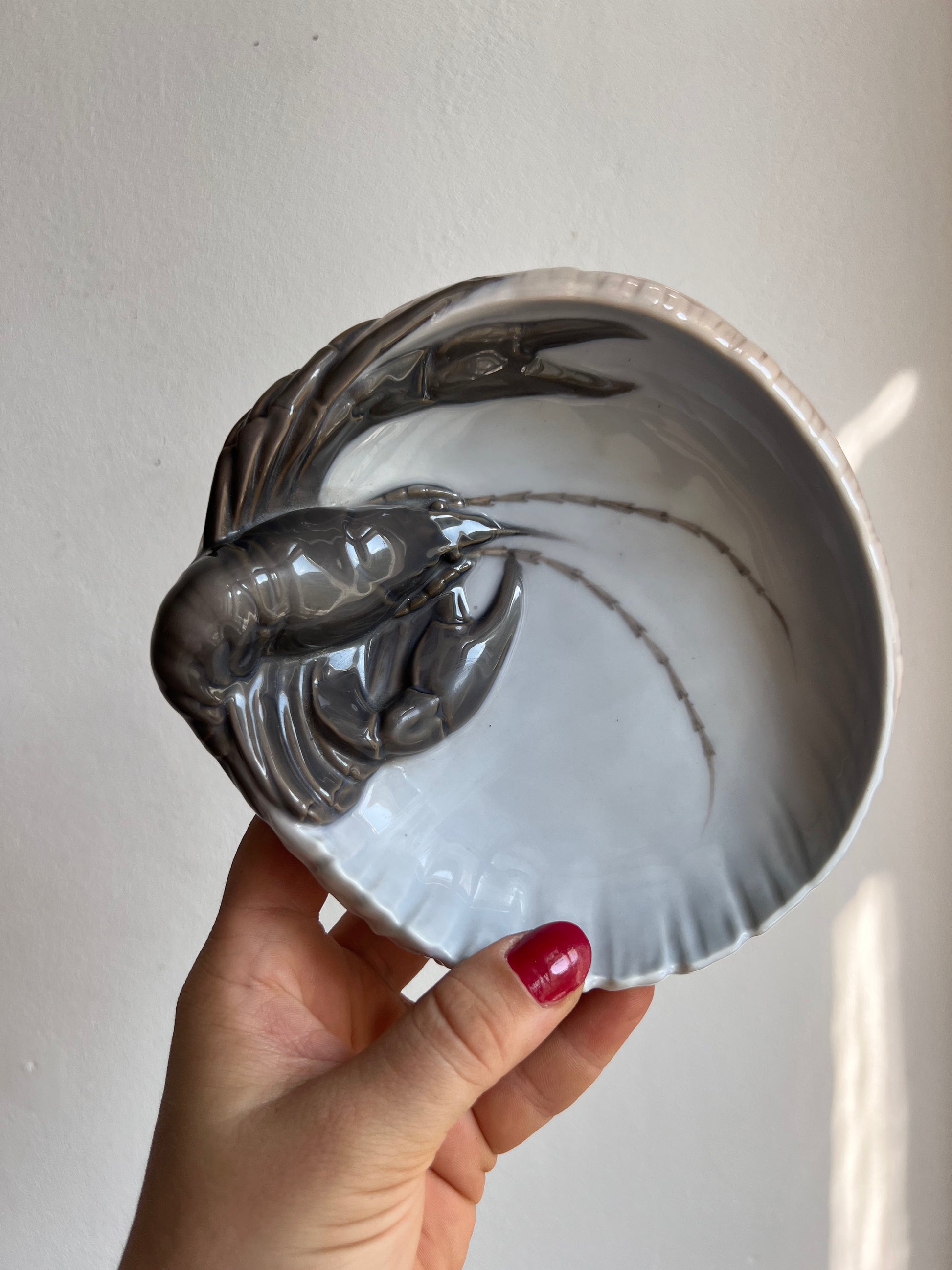 Schale Hummer Typ 3277 ∅ 16,5 cm von Erik Nielsen für Royal Copenhagen