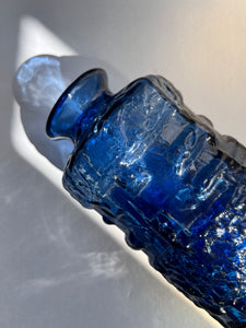 Göte Augustsson für Ruda Glasbruk Vase in blau