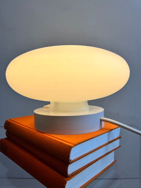 "UFO 2" Tischlampe Opalglas 70er Jahre