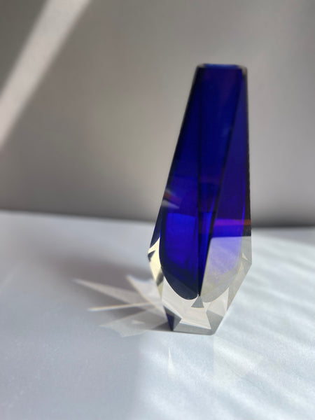 "Blue Diamond" Vase Murano