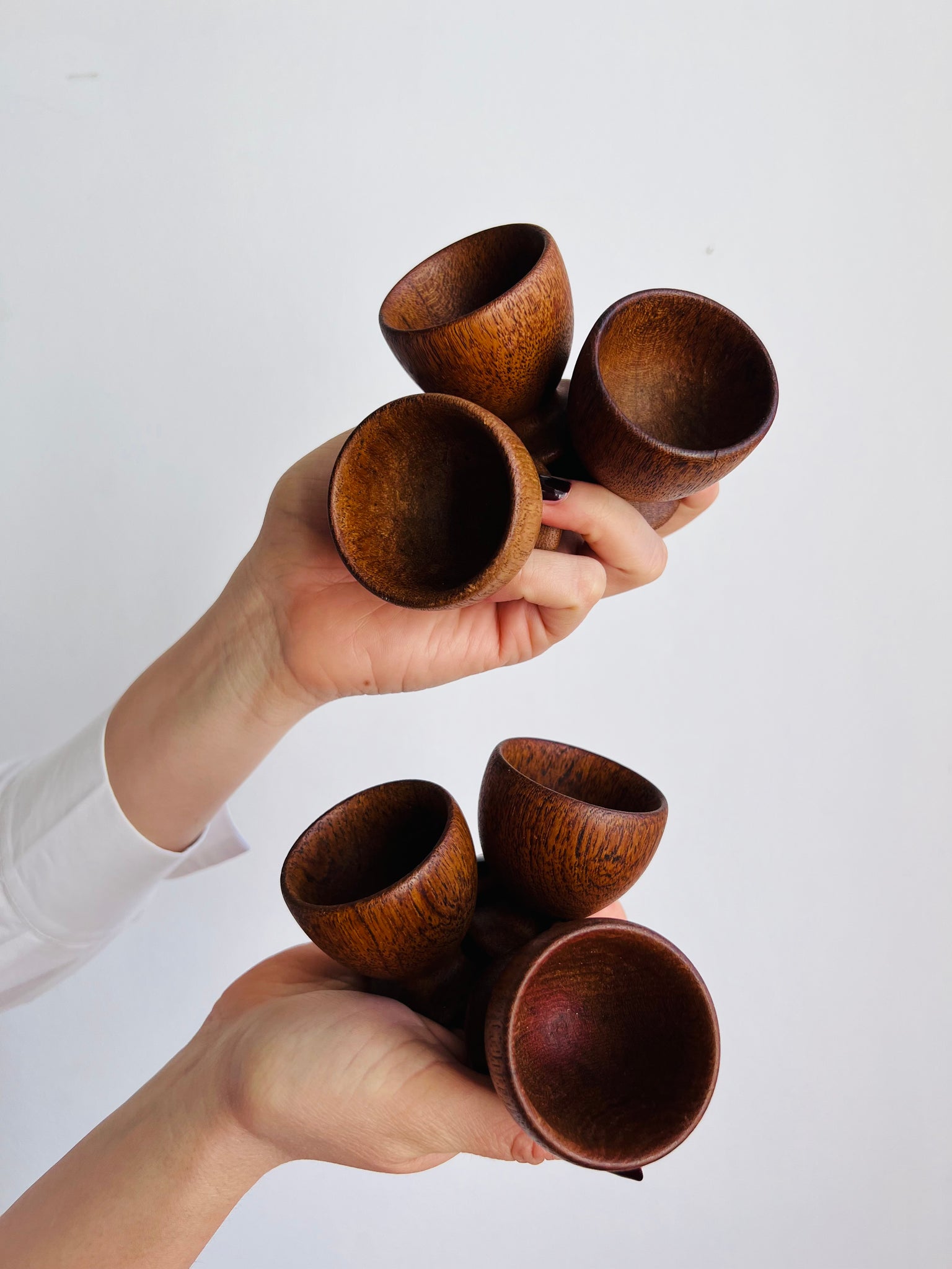 "Thomas" Set Teak-Eierbecher