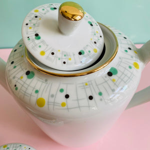 Set: Kaffeekanne & Kännchen Dotty von Kahla Porzellanfabrik
