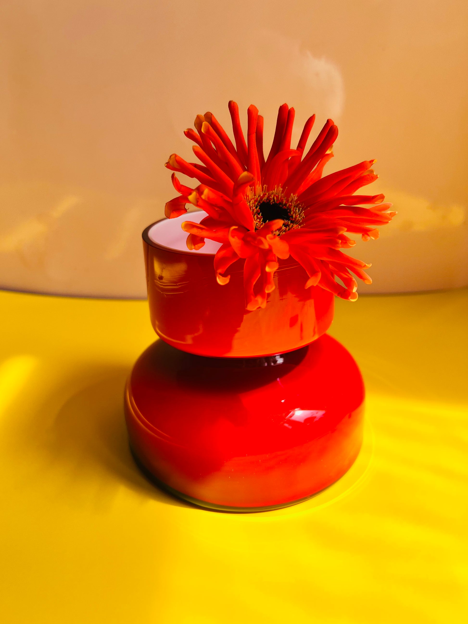 Vase Gloria rot von Holmegaard
