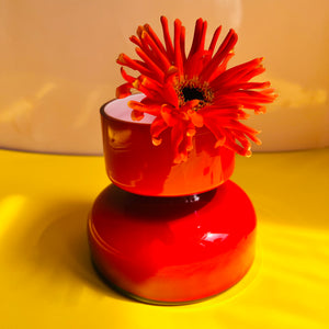 Vase Gloria rot von Holmegaard