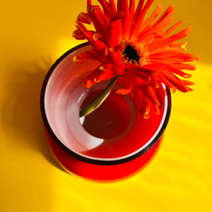 Vase Gloria rot von Holmegaard