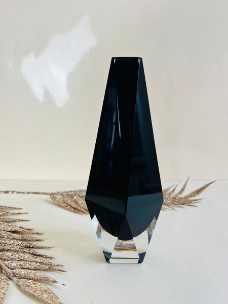"Veron" Kristall-Glas Vase/ Blockvase