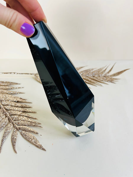 "Veron" Kristall-Glas Vase/ Blockvase