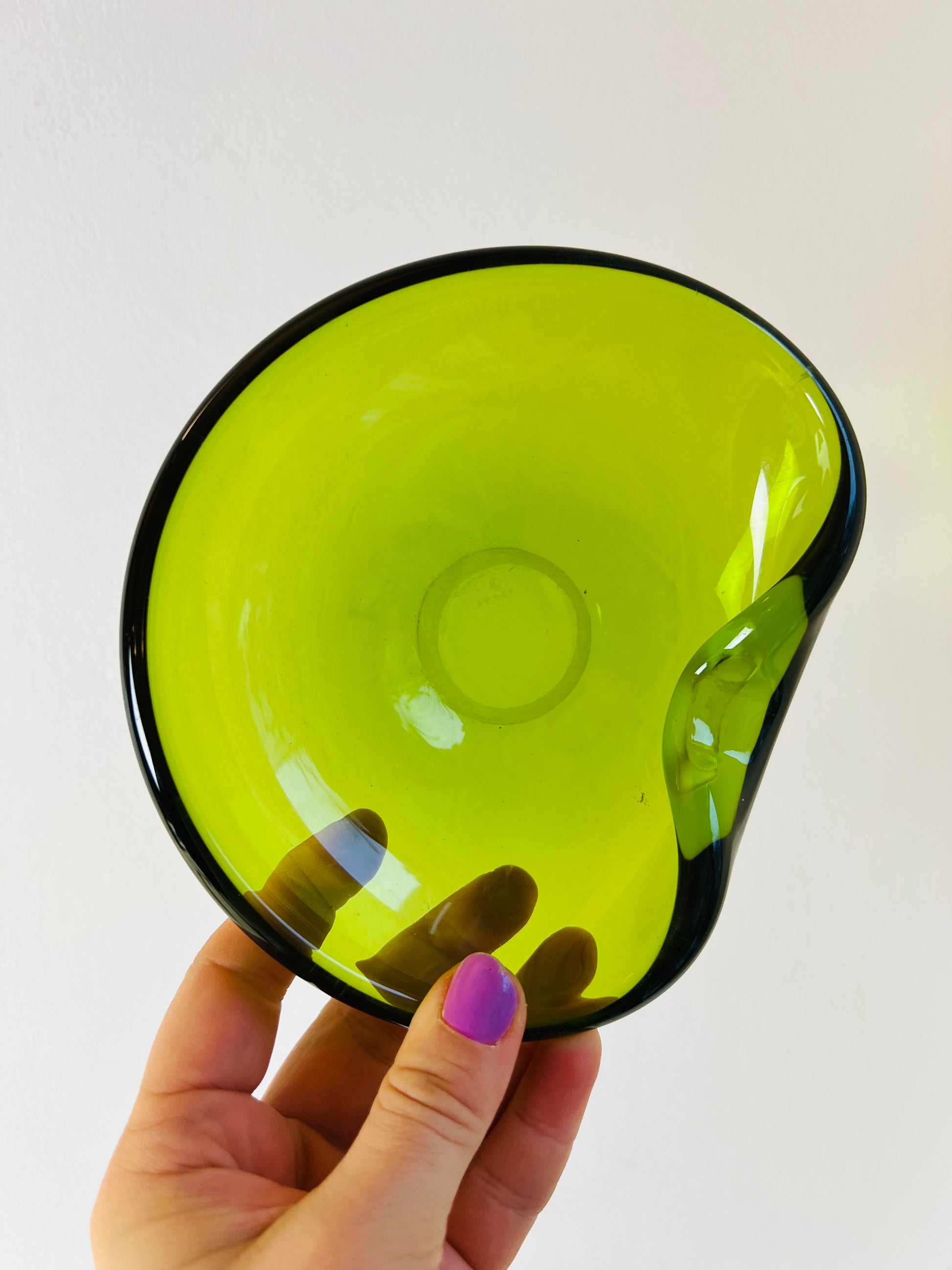 Schale grün von Holmegaard