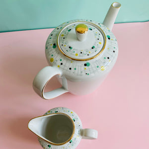 Set: Kaffeekanne & Kännchen Dotty von Kahla Porzellanfabrik