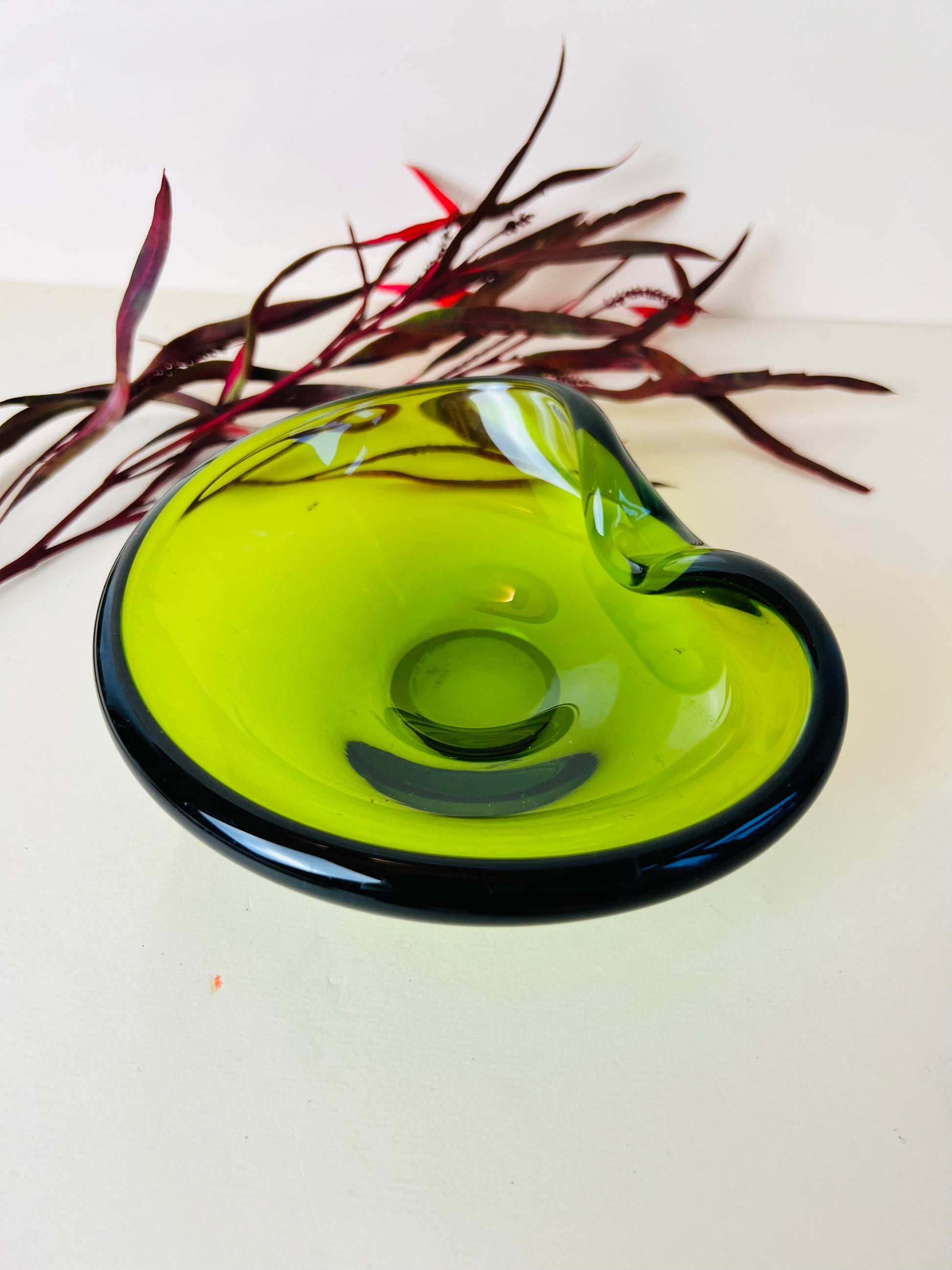 Schale grün von Holmegaard