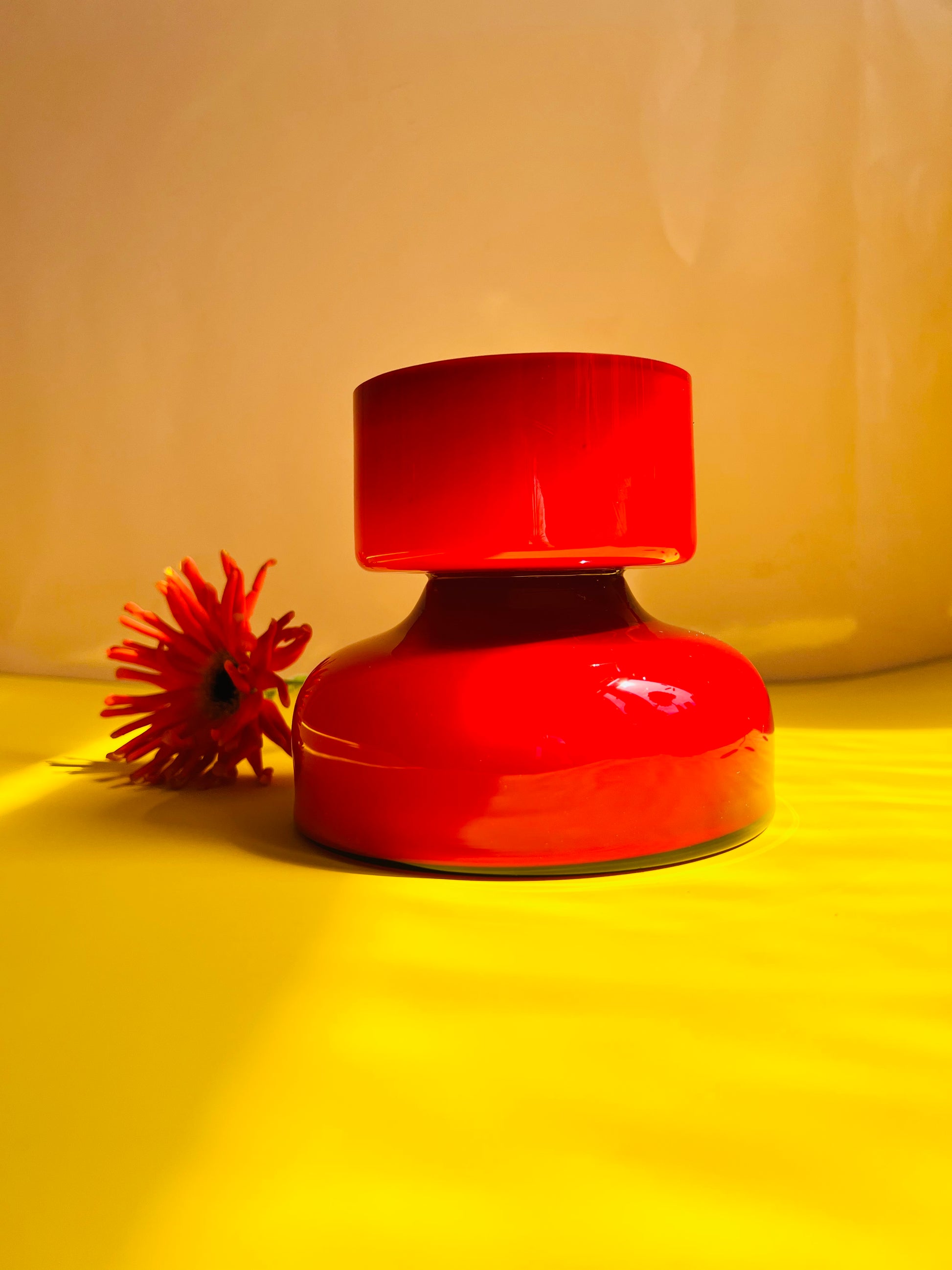 Vase Gloria rot von Holmegaard