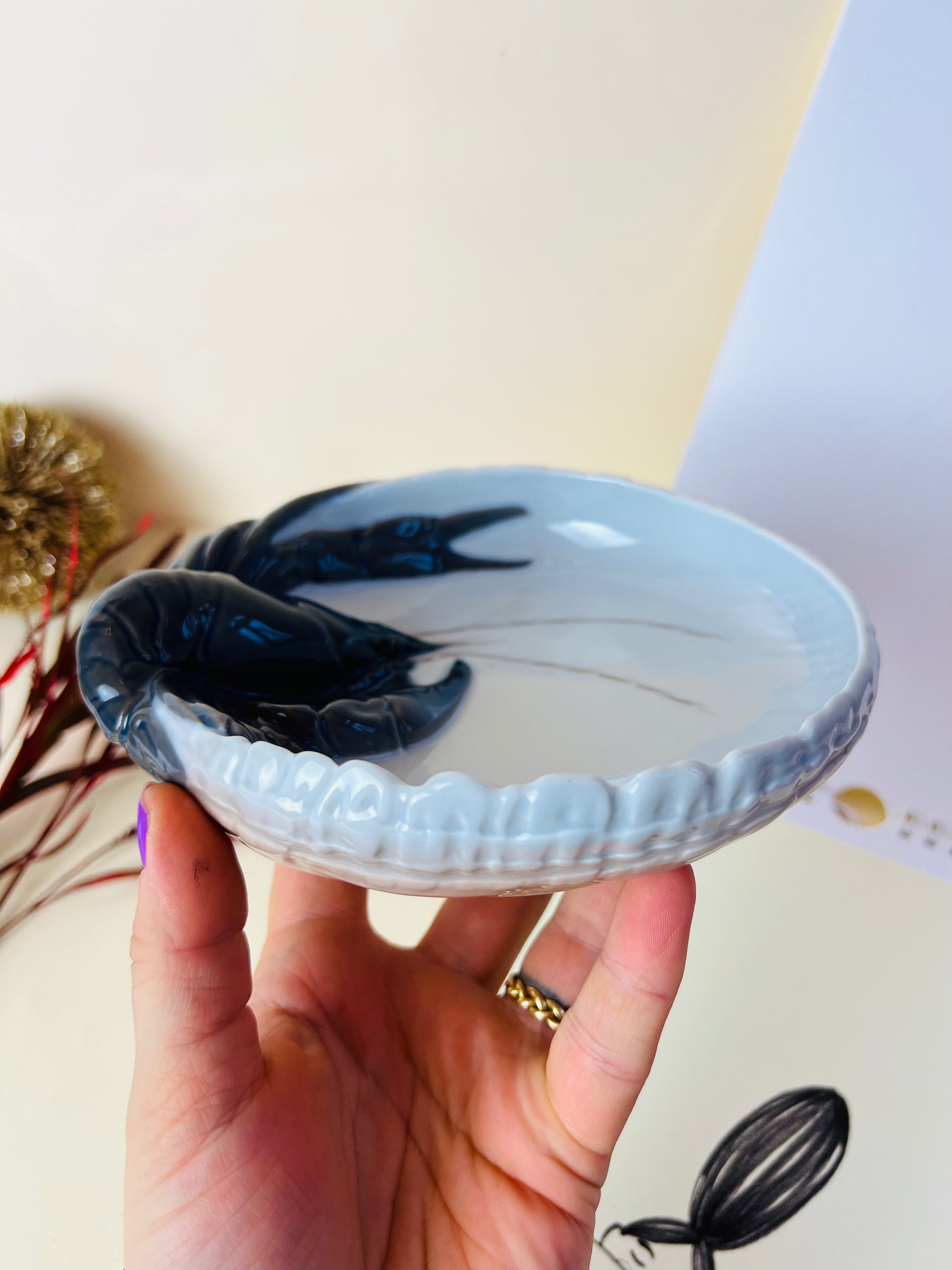 Schale Hummer Typ 3277 ∅ 16,5 cm von Erik Nielsen für Royal Copenhagen