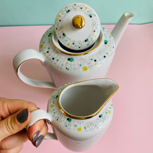 Set: Kaffeekanne & Kännchen Dotty von Kahla Porzellanfabrik