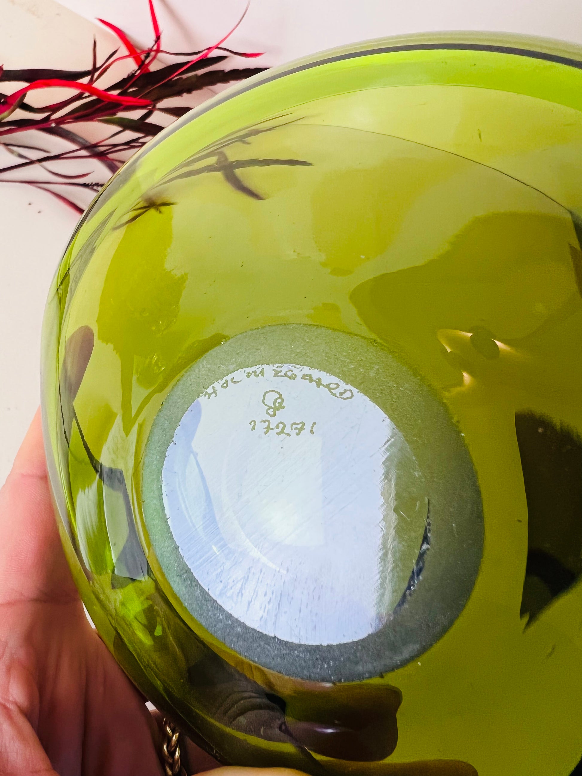 Schale grün von Holmegaard