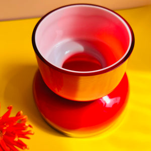 Vase Gloria rot von Holmegaard