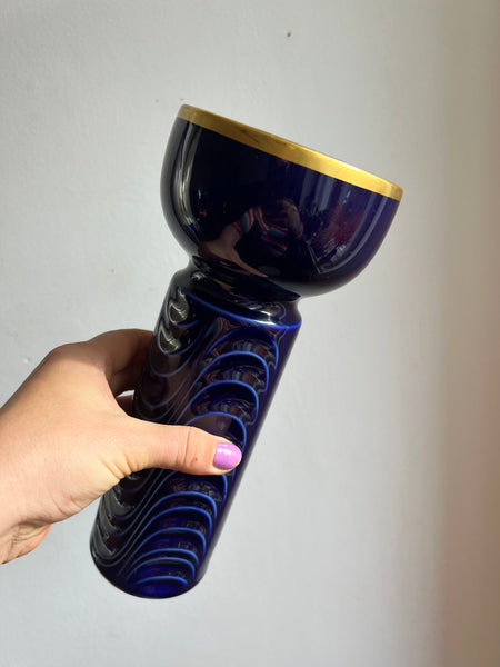 "Bella" Gareis Waldsassen Bavaria Kobalt Vase