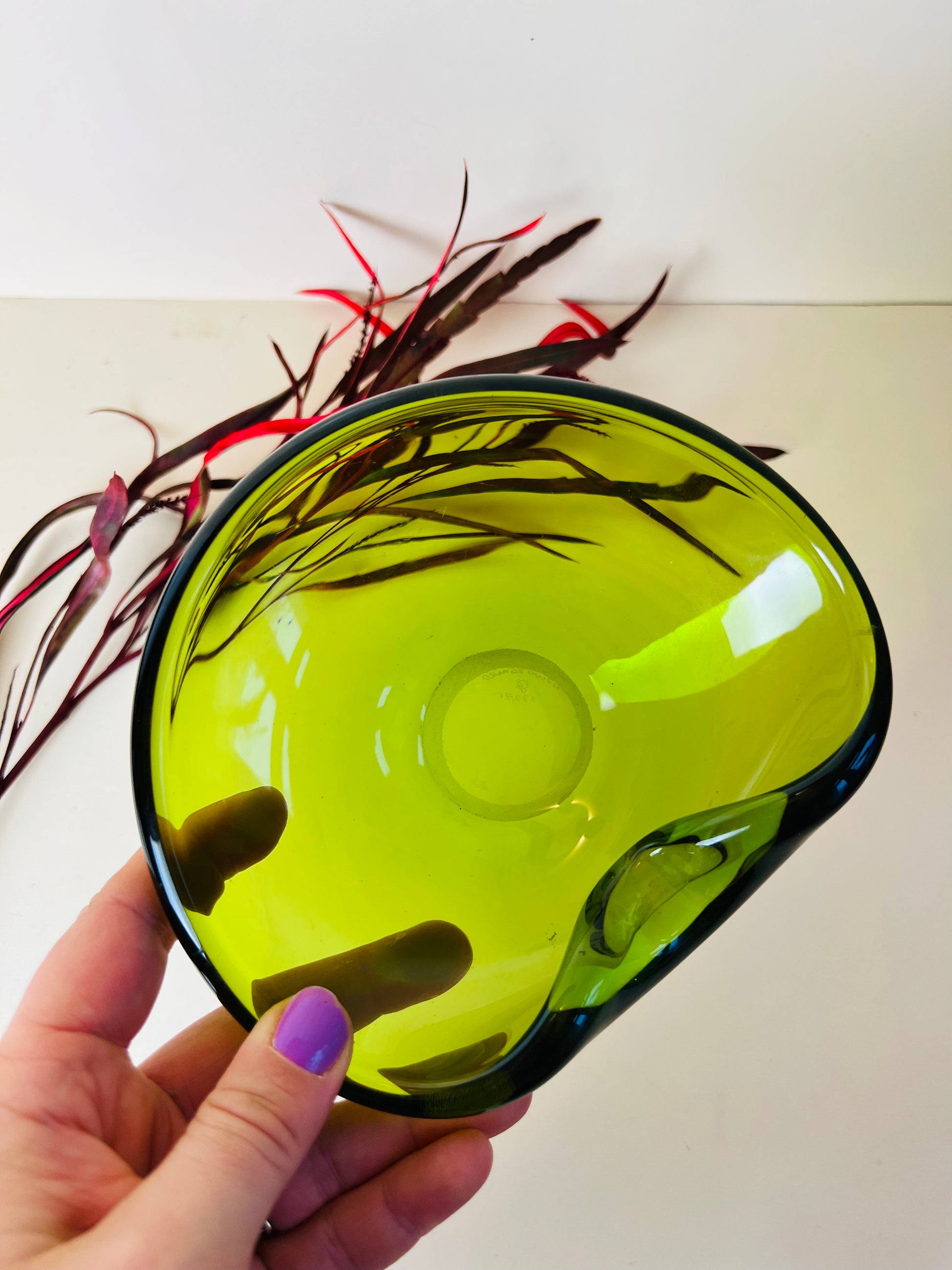 Schale grün von Holmegaard