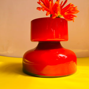 Vase Gloria rot von Holmegaard