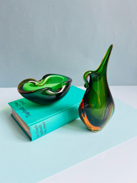 "Chiara" MURANO Set aus Schale und Vase