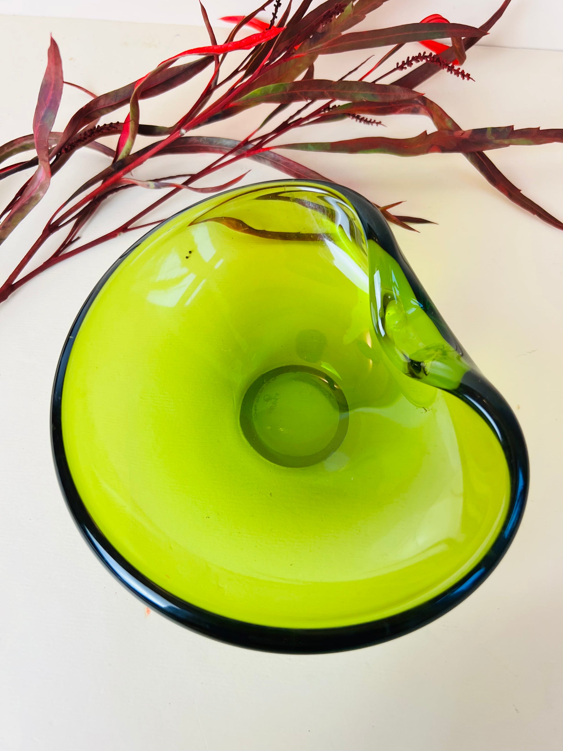 Schale grün von Holmegaard