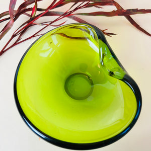 Schale grün von Holmegaard