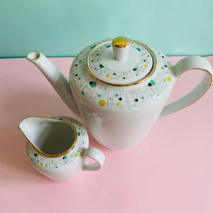 Set: Kaffeekanne & Kännchen Dotty von Kahla Porzellanfabrik