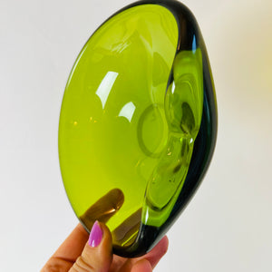 Schale grün von Holmegaard