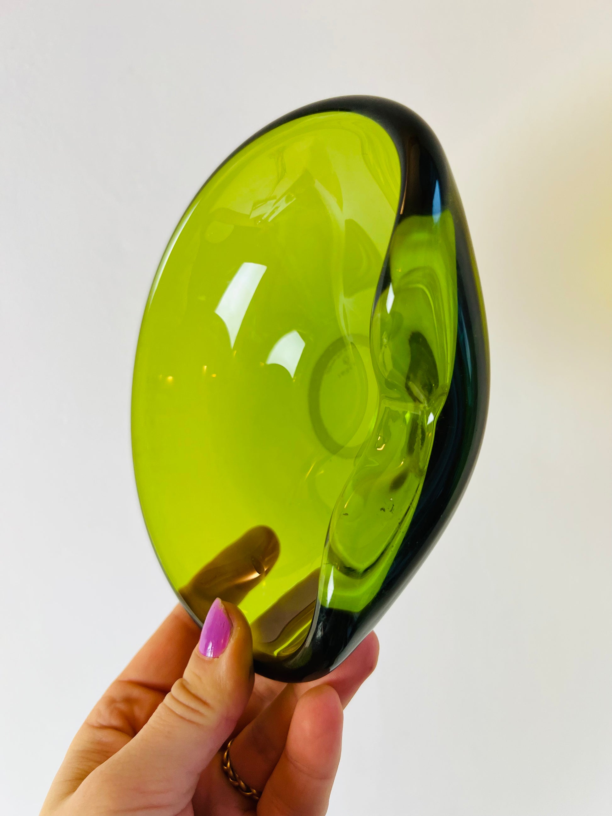 Schale grün von Holmegaard